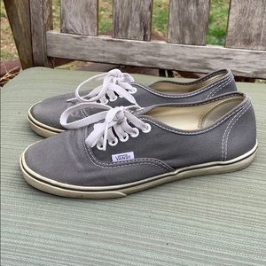 Gray Lace Up Vans